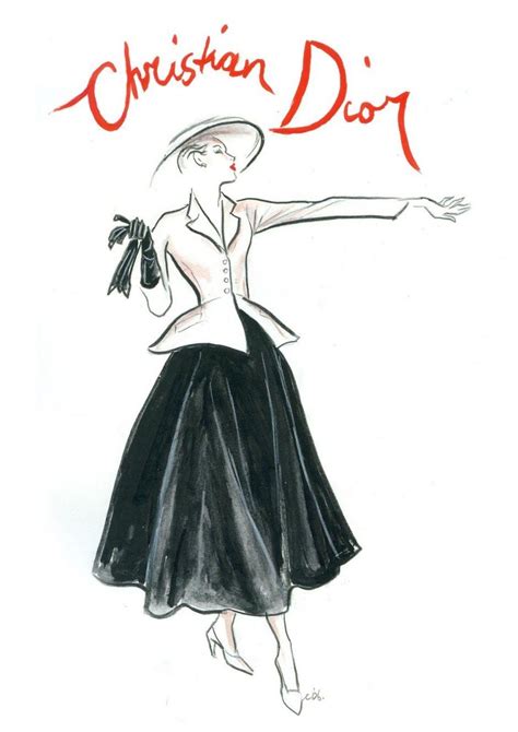 christian dior sketches